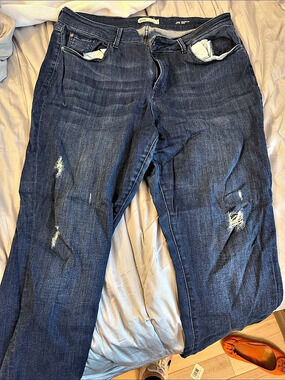 Warp + Weft JFK New York City Skinny Jeans Blue